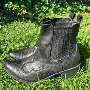 Coconuts by Matisse black booties.